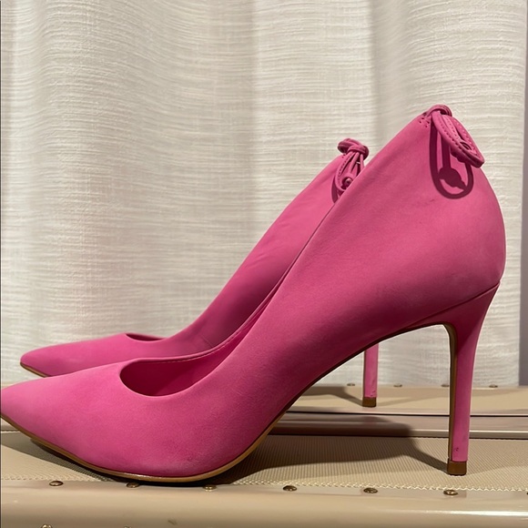 Aldo Pink Stiletto Heels with Bow Detail - Picture 1 of 5